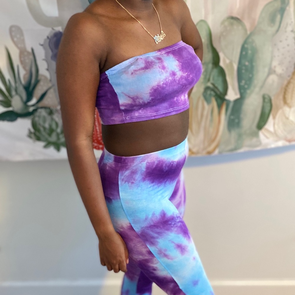 Don’t Rush Pant Set- Purple - Picture 4 of 6